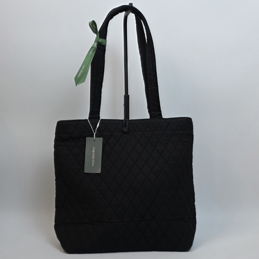 NEW Vera Bradley Small Origional Tote in Black Moonless Night Retired #801